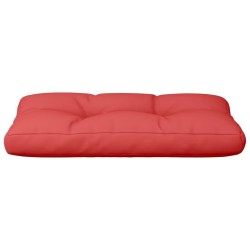 Coussin de palette rouge 70x40x12 cm tissu 556066556066