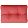 Coussin de palette rouge 60x40x12 cm tissu 556074556074