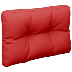 Coussin de palette rouge 60x40x12 cm tissu 556074556074