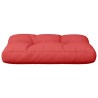 Coussin de palette rouge 60x40x12 cm tissu 556074556074