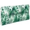 Coussin de palette motif de feuilles 70x40x12 cm tissu 556075556075