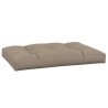 Coussin de palette taupe 120x80x12 cm tissu 556079556079