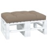 Coussin de palette taupe 120x80x12 cm tissu 556079556079