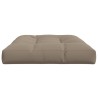 Coussin de palette taupe 120x80x12 cm tissu 556079556079