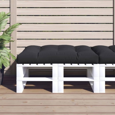 Coussin de palette noir 120x80x12 cm tissu 556081556081