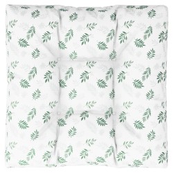 Coussin de palette motif de feuilles 80x80x12 cm tissu 556082556082