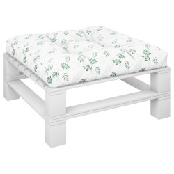 Coussin de palette motif de feuilles 80x80x12 cm tissu 556082556082