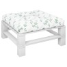 Coussin de palette motif de feuilles 80x80x12 cm tissu 556082556082