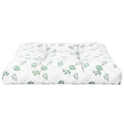Coussin de palette motif de feuilles 80x80x12 cm tissu 556082556082
