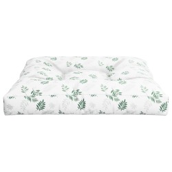 Coussin de palette motif de feuilles 80x80x12 cm tissu 556082556082