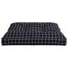 Coussin de palette motif à carreaux noir 80x80x12 cm tissu 556083556083