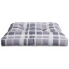 Coussin de palette motif à carreaux gris 80x80x12 cm tissu 556088556088