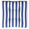 Coussin de palette rayures bleues et blanches 80x80x12 cm tissu 556089556089