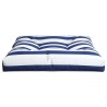 Coussin de palette rayures bleues et blanches 80x80x12 cm tissu 556089556089