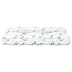Coussin de palette motif de feuilles 70x40x12 cm tissu 556096556096