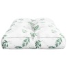 Coussin de palette motif de feuilles 70x40x12 cm tissu 556096556096
