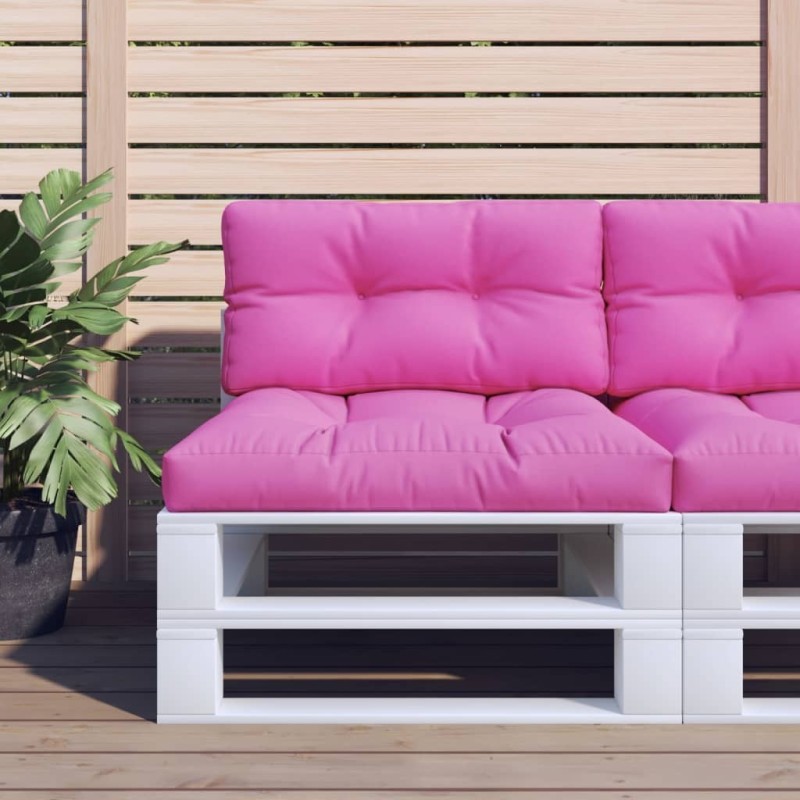 Coussin de palette rose 70x40x12 cm tissu 556097556097