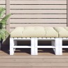 Coussin de palette crème 120x80x12 cm tissu 556104556104