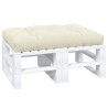 Coussin de palette crème 120x80x12 cm tissu 556104556104