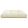 Coussin de palette crème 120x80x12 cm tissu 556104556104