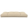 Coussin de palette beige 120x80x12 cm tissu 556106556106