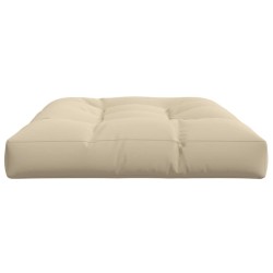 Coussin de palette beige 120x80x12 cm tissu 556106556106