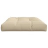 Coussin de palette beige 120x80x12 cm tissu 556106556106
