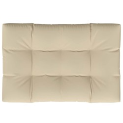 Coussin de palette beige 120x80x12 cm tissu 556106556106