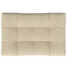 Coussin de palette beige 120x80x12 cm tissu 556106556106