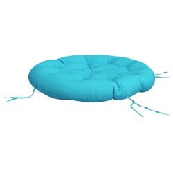Coussin rond turquoise Ø 100 x11 cm tissu oxford 556108556108