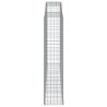 Paniers à gabions arqués 2 pcs 300x50x220/240 cm fer galvanisé 556109556109