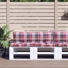 Coussins de palette lot de 2 motif à carreaux rouge tissu 556112556112