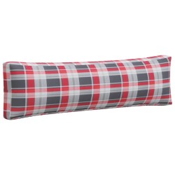 Coussins de palette lot de 2 motif à carreaux rouge tissu 556112556112