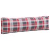 Coussins de palette lot de 2 motif à carreaux rouge tissu 556112556112