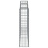 Paniers à gabions arqués 4 pcs 300x30x120/140 cm fer galvanisé 556114556114