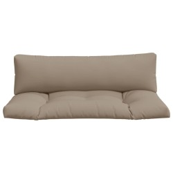 Coussins de palette lot de 2 taupe tissu 556115556115