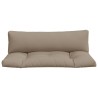 Coussins de palette lot de 2 taupe tissu 556115556115