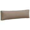 Coussins de palette lot de 2 taupe tissu 556115556115