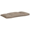 Coussins de palette lot de 2 taupe tissu 556115556115