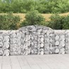 Paniers à gabions arqués 4 pcs 300x30x100/120 cm fer galvanisé 556116556116
