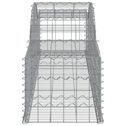 Paniers à gabions arqués 6 pcs 300x50x40/60 cm fer galvanisé 556117556117