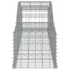 Paniers à gabions arqués 6 pcs 300x50x40/60 cm fer galvanisé 556117556117