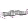 Paniers à gabions arqués 6 pcs 300x50x40/60 cm fer galvanisé 556117556117