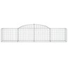 Paniers à gabions arqués 5 pcs 300x50x60/80 cm fer galvanisé 556118556118