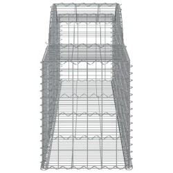 Paniers à gabions arqués 5 pcs 300x50x60/80 cm fer galvanisé 556118556118