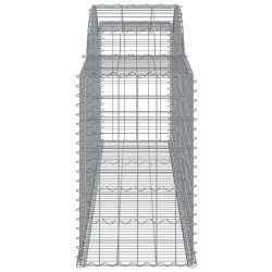 Paniers à gabions arqués 4 pcs 300x50x80/100 cm fer galvanisé 556119556119