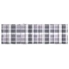 Coussin de chaise longue motif à carreaux gris 200x50x3 cm 556121556121