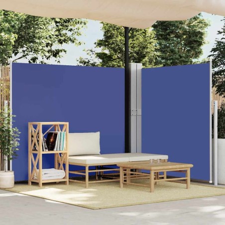 Auvent latéral rétractable de patio 170x1200 cm Bleu 556126556126