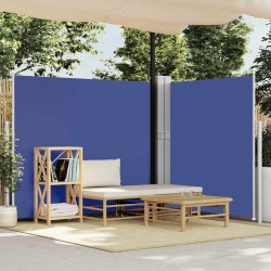 Auvent latéral rétractable de patio 170x1200 cm Bleu 556126556126