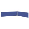 Auvent latéral rétractable de patio 170x1200 cm Bleu 556126556126